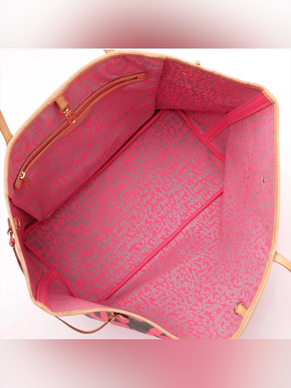 Louis Vuitton Stephen Sprouse Neverfull GM Graffiti Fuchsia Pink Limited Edition - Picture 8 of 13